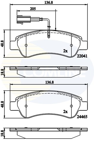 CBP11604 COMLINE Задние тормозные колодки купить в Ирпень