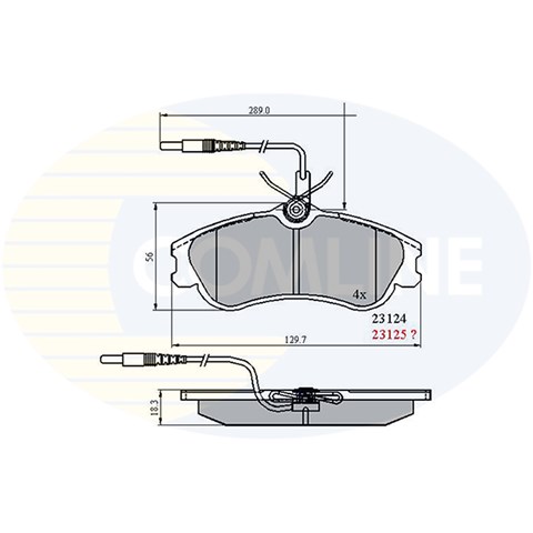CBP1174 COMLINE Колодки тормозные передние дисковые купить в Ирпень
