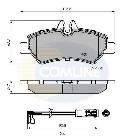 CBP21556 Задние тормозные колодки купить Павлоград