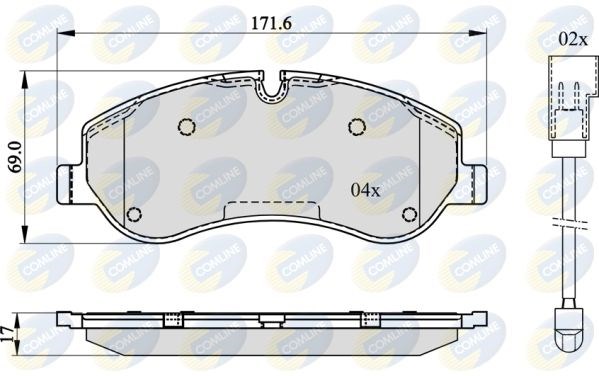CBP22142 COMLINE Колодки тормозные передние дисковые купить в Черкассы