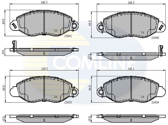 COMLINE CBP31107 Колодки тормозные передние дисковые в наличии Хмельницкий