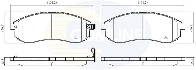 COMLINE CBP31749 Колодки тормозные передние дисковые в наличии Одесса