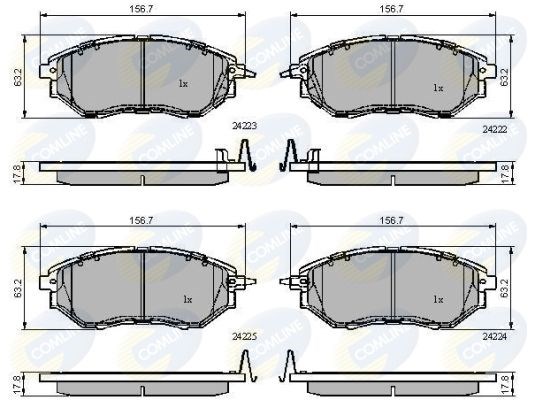 CBP31762 Колодки тормозные передние дисковые купить Полтава