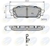 Колодки на тормоз задний дисковый CBP31775 COMLINE