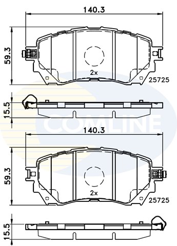 CBP32237 Передние тормозные колодки купить Каменское