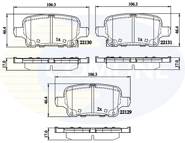 CBP32307 COMLINE Колодки тормозные задние дисковые купить в Харьков