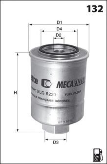 Elg5261 фільтр палива ( аналогwf8100/kc236) ELG5261