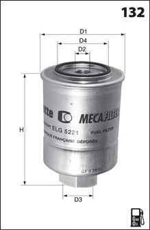 ELG5395 MECAFILTER Топливный фильтр купить в Сумы