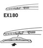 Щетка-дворник заднего стекла EX180 TRICO