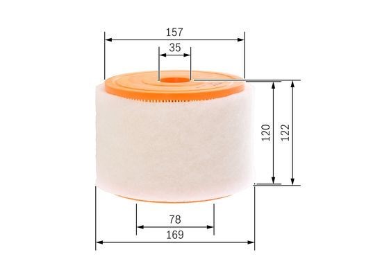 F026400289 BOSCH Воздушный фильтр купить в Днепр