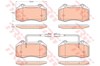 Колодки тормозные дисковые комплект GDB2045 TRW