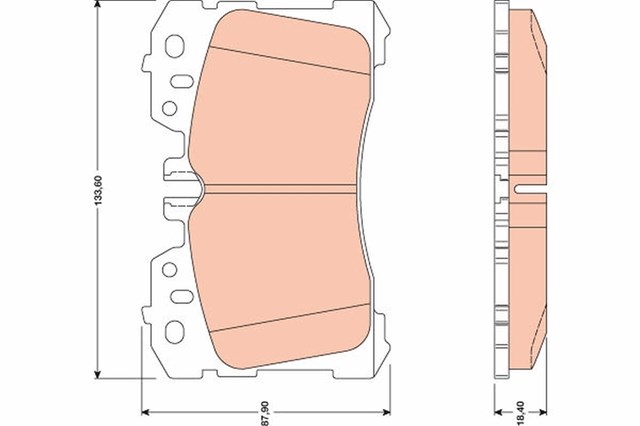 GDB3473 Колодки тормозные передние дисковые купить Одесса