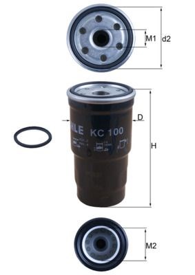 MAHLE KC100D Фильтр топливный в наличии Одесса