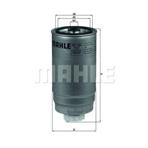 KC182 MAHLE Фильтр топливный купить в Житомир