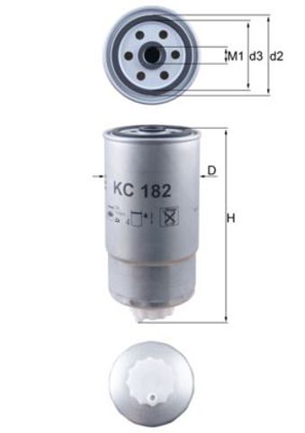 KC182 MAHLE Фильтр топливный купить в Павлоград