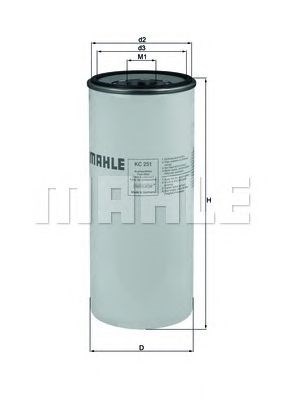 KC251 MAHLE Фильтр топливный купить в Ирпень