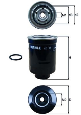 MAHLE KC83D Топливный фильтр в наличии Ирпень