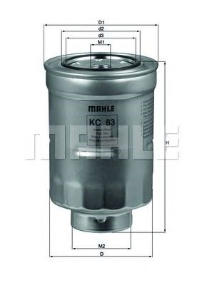 KC83D MAHLE Топливный фильтр купить в Львов