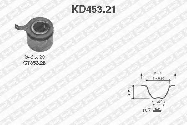 Kd453.21  ntn-snr - ремкомплект ременя грм KD453.21