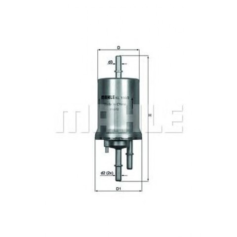 MAHLE KL1563 Фильтр топливный в наличии Полтава