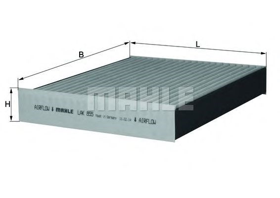 LAK855 MAHLE Фильтр салона купить в Одесса