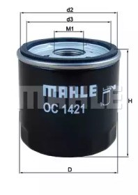 MAHLE OC1421 Фильтр масляный в наличии Киев