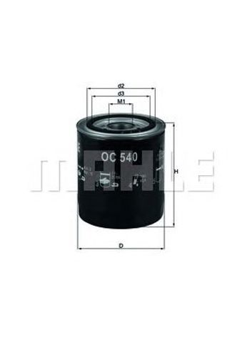 MAHLE OC540 Фильтр масляный в наличии Черкассы