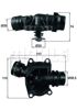 Автомобильный термостат TI23388 MAHLE
