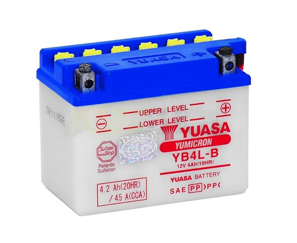 Мото yuasa 12v 4,2ah  yumicron battery yb4l-b(сухозаряжений) YB4L-B