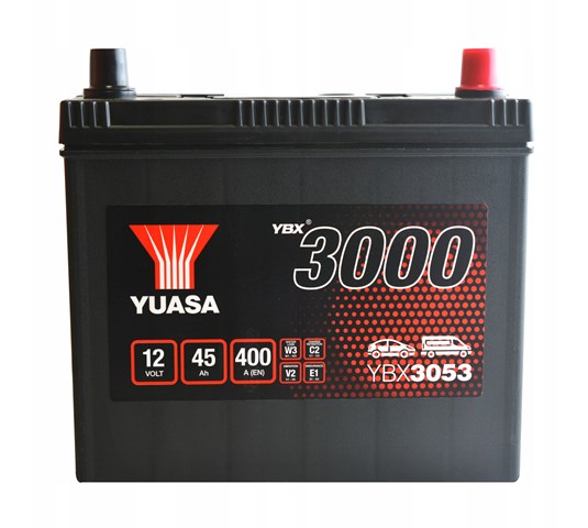 Yuasa 12v 45ah  smf battery japan  ybx3053 (0) YBX3053