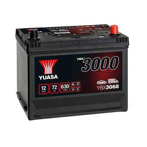 Yuasa 12v 72ah smf battery japan ybx3068 (0) YBX3068