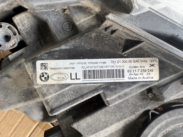 BMW 63117259549 Фара левая в наличии Чернигов