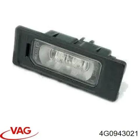 Фонарь подсветки заднего номера 4G0943021 VAG