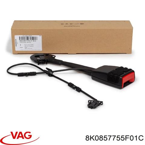 Рычаг (замок) фиксации ремня безопасности передний 8K0857755F01C VAG