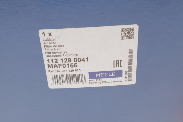 1121290041 MEYLE Фильтр воздушный купить в Днепр