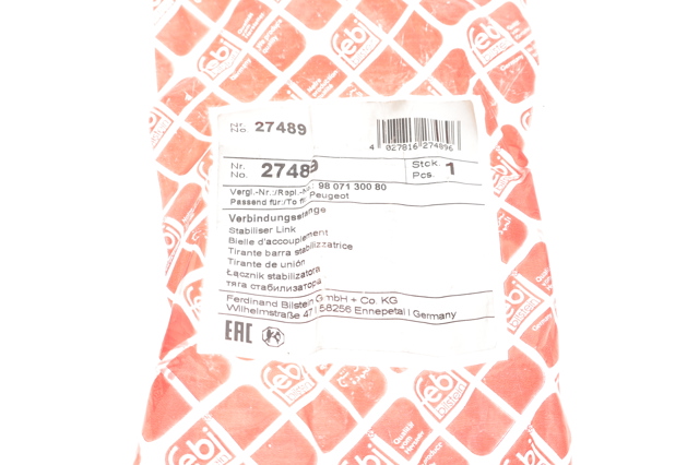 FEBI 27489 Стойка заднего стабилизатора в наличии Ужгород