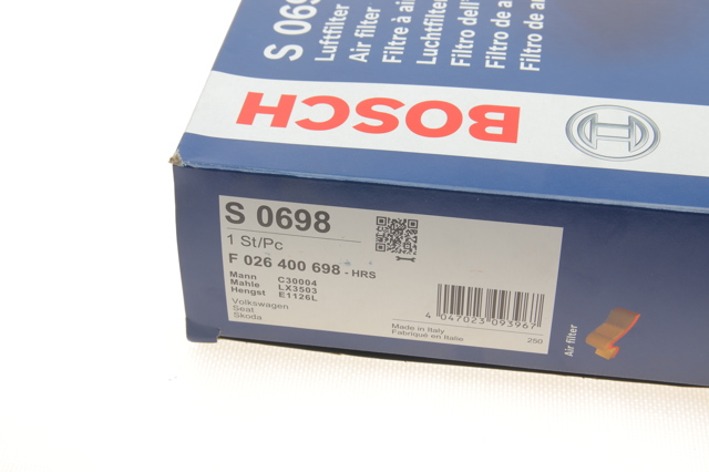 BOSCH F026400698 Воздушный фильтр в наличии Павлоград