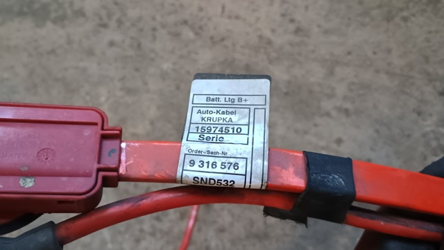 9316576 BMW Кабель положительной клемы аккумулятора (АКБ) купить в Одесса