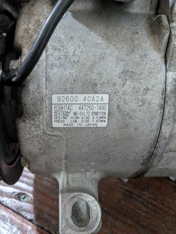 NISSAN 926004CA2A Компрессор кондиционера в наличии Винница