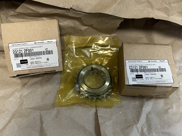 Звездочка привода коленвала двигателя 231212F001 HYUNDAI