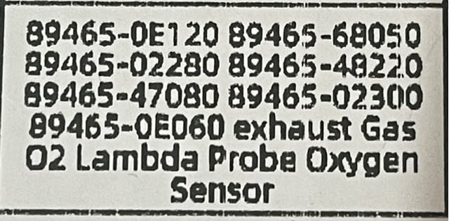 8946576010 TOYOTA Лямбда зонд купить в Харьков