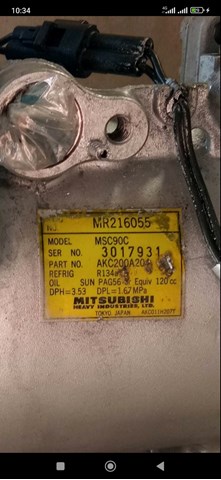 MITSUBISHI MR216055 Компрессор кондиционера в наличии Житомир