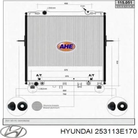 Радиатор 253113E170 HYUNDAI
