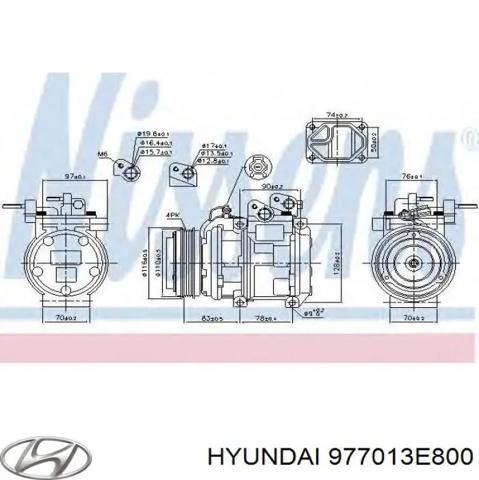 Компрессор системы кондиционирования 977013E800 HYUNDAI