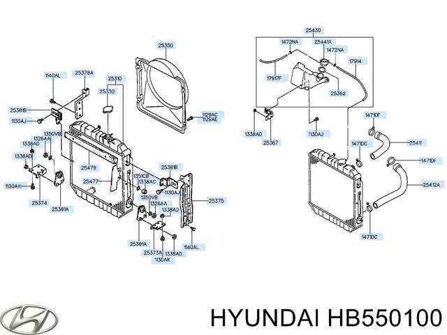 HB550100 HYUNDAI Бачок насоса ГУР купить в Харьков