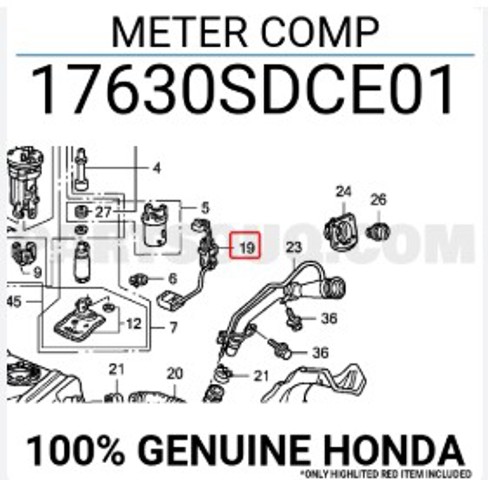 Датчик бензобака 17630SDCE01 HONDA