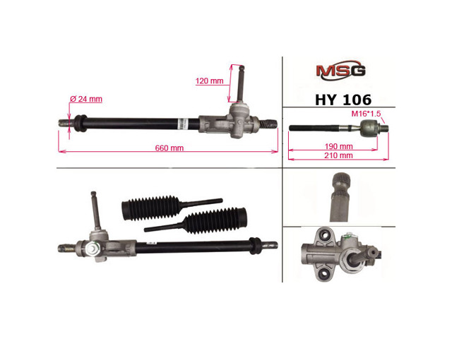 Управление рулевое в сборе HY106 MS GROUP