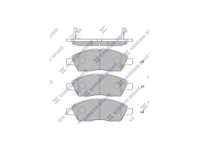 Колодки тормозные SP2084 HI-Q