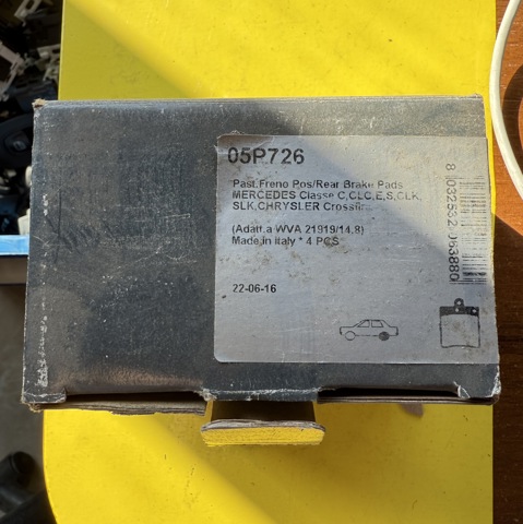 Колодки дисковые  05P726 LPR