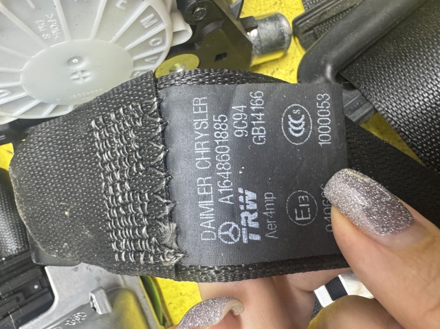 A16486018859C94 MERCEDES Ремень безопасности задний правый купить в Сумы